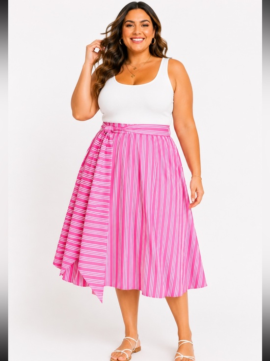 Boden Dresses & Skirts - Boden Kiera Striped Midi Skirt Pink Stripes size 16R